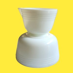Vintage Hamilton Beach white Pyrex